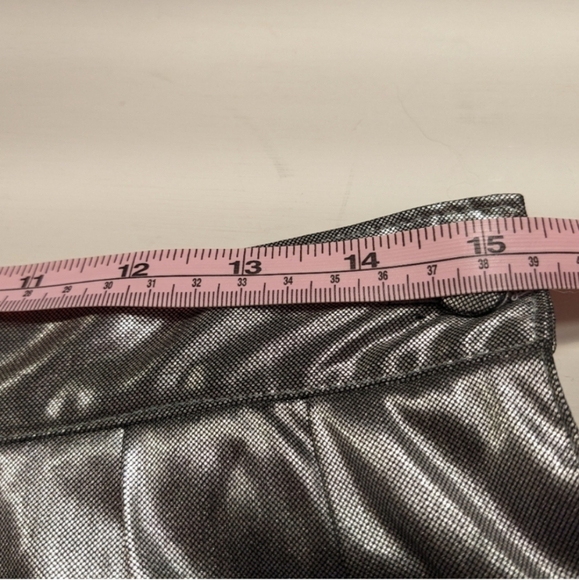🩶 Vintage Hunt Club Silver Metallic Pleated Midi Skirt, Vtg 12 - Picture 5 of 16